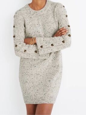 MADEWELL Donegal Long Sleeve Sweater Dress